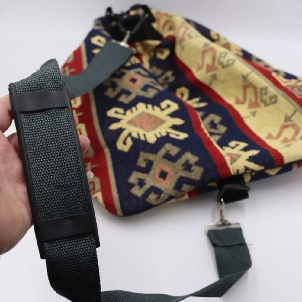Beautiful Middle Eastern Print Bohemian Sling one Shoulder Back Pack Drawstring